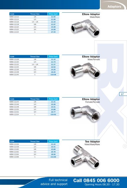 RX Adaptors - Eriks UK