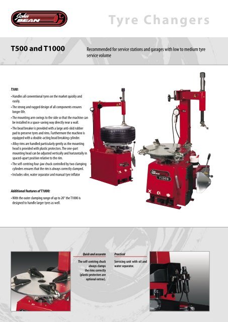 Tyre Changers - Tecalemit AS