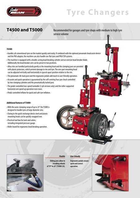 Tyre Changers - Tecalemit AS
