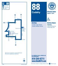 Route Guide - Milwaukee County Transit System