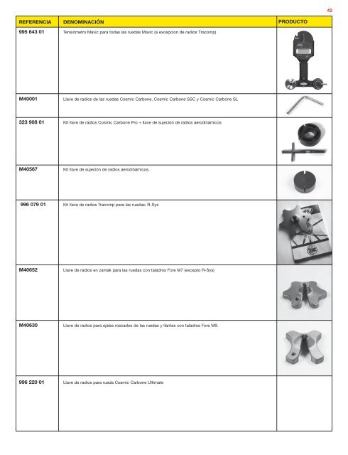 ruedas llantas sistemas accesorios más información en www.mavic ...