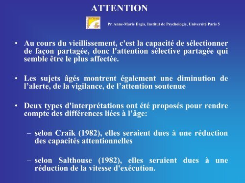 LES FONCTIONS COGNITIVES