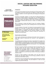 Social Justice and the Penang Housing Question - Penang Institute