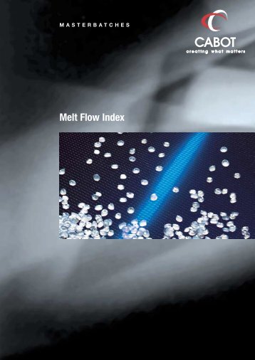 Melt Flow Index - Cabot Corporation