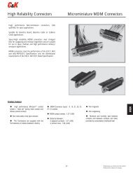 High Reliability Connectors Microminiature MDM ... - MPS Terminal