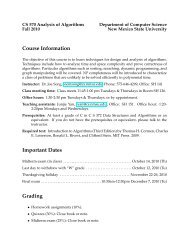 Syllabus - New Mexico State University