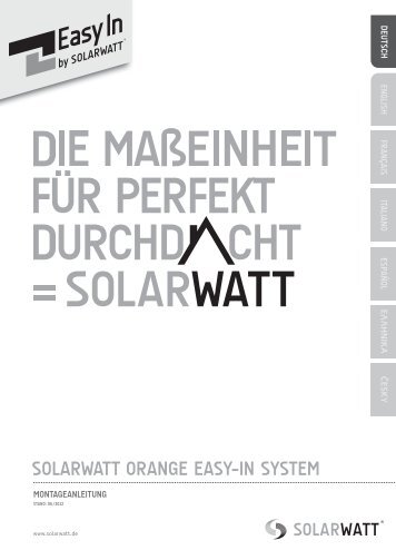 SOLARWATT Easy-In System Betriebsanleitung - Spreewald Energy ...