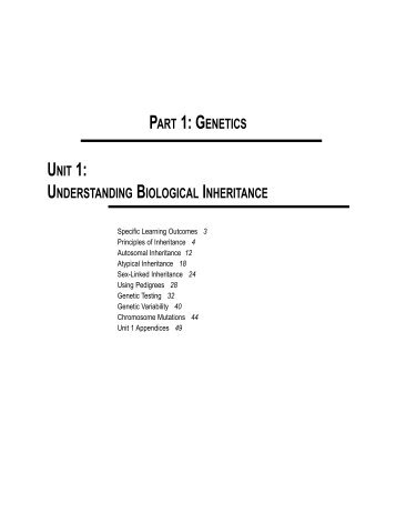 Understanding Biological Inheritance - Education and Literacy