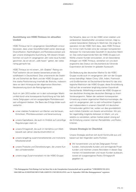 Registrierungsformular vom 15. Mai 2013 der HSBC Trinkaus ...