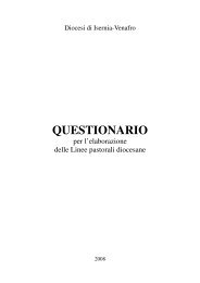 QUESTIONARIO - Diocesi di Isernia-Venafro