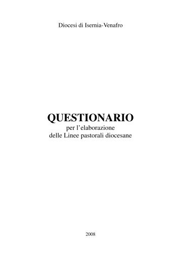 QUESTIONARIO - Diocesi di Isernia-Venafro