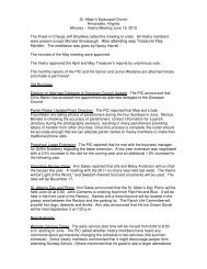 St. Alban's Episcopal Church Annandale, Virginia Minutes â Vestry ...