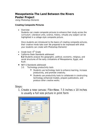 Mesopotamia Poster Lesson - iMET