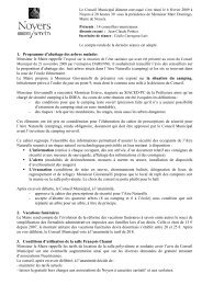 Compte rendu du 06 fÃ©vrier 2009