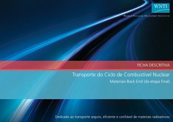 Transporte do Ciclo de Combustível Nuclear Materiais Back End