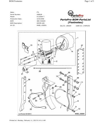 PartsPro-BOM-PartsList (Footnotes)