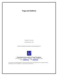 Yoga and Asthma - Centre for Yoga Studies