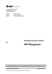 Montageordnung für Arbeiten im KW Würgassen - eon-einkauf.com