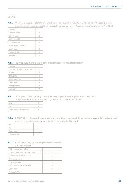 GLOBAL CORRUPTION BAROMETER - Asialink