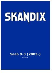 SKANDIX Catalog: Saab 9-3 (2003-)