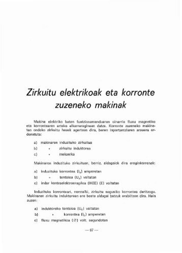 Zirkuitu elektrikoak eta korronte zuzeneko makinak