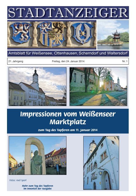 Ausgabe Nr. 01 vom 24.01.2014 - Weißensee