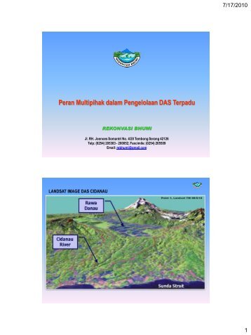 Peran Multipihak dalam Pengelolaan DAS Terpadu - rupes