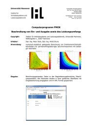 CP-Programm Felder - Institut fÃ¼r Antriebssysteme und ...