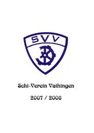 Schi-Verein Vaihingen 2007 / 2008 - Schi-Verein Stuttgart-Vaihingen