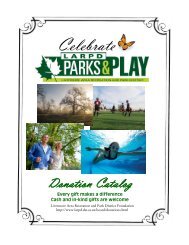 Donation Opportunities - Livermore Area Recreation and Park District