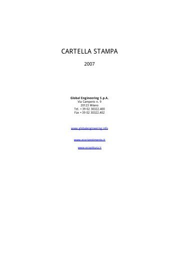 CARTELLA STAMPA - Global Engineering