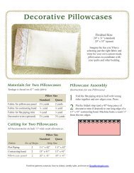 Free pillowcase pattern - Stitch This! The Martingale Blog ...
