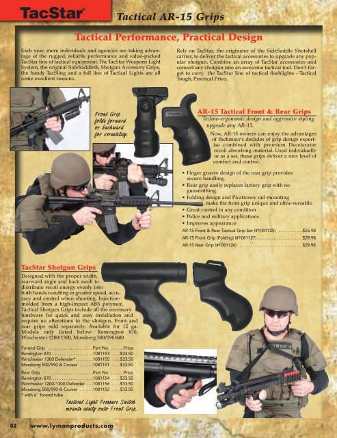 Pachmayr Grip Adapter Chart