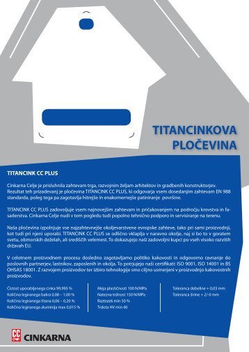 Titancink CC Plus - Cinkarna Celje