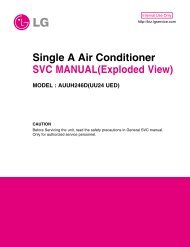 Single A Air Conditioner SVC MANUAL(Exploded View) - Wienkra