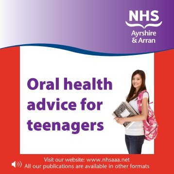 Oral health advice for teenagers