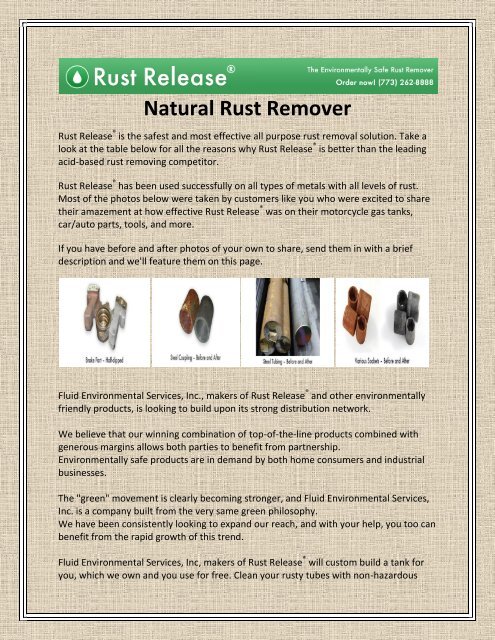 Natural Rust Remover