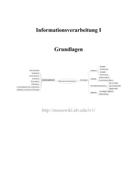 Informationsverarbeitung I Grundlagen