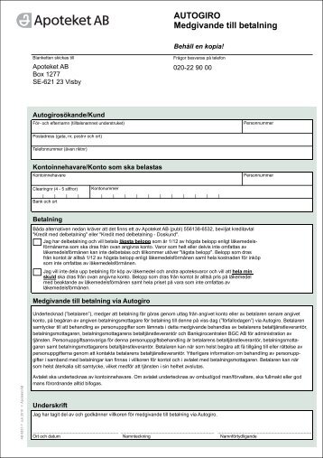 AutogiroansÃ¶kan, AB 6851-7_10-07 (PDF) - Apoteket