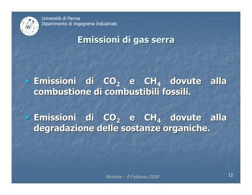 Emissioni inquinanti derivanti da processi di combustione