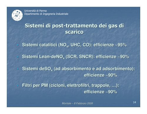 Emissioni inquinanti derivanti da processi di combustione