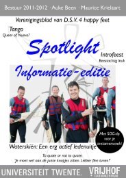4 Happy Feet informatie boek 2011/2012 - SNT WESP - Universiteit ...