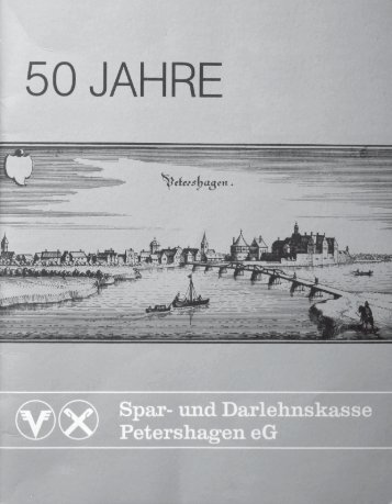 50 Jahre Spar- und Darlehnskasse Petershagen eG (1980) - Volksbank ...