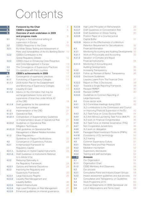 Annual Report 2009 - European Banking Authority - Europa