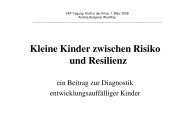 Kleine Kinder zwischen Risiko und Resilienz - VAF.ch