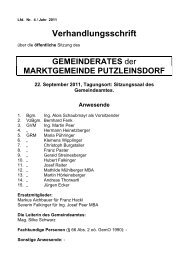 4. Sitzung (54 KB) - .PDF - Marktgemeinde Putzleinsdorf