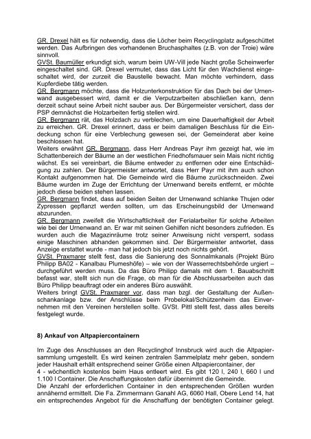 Protokoll vom 15.9.2008 (91 KB) - .PDF - Natters