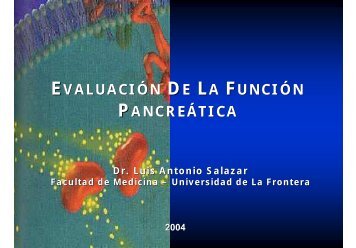 EvaluaciÃ³n de la FunciÃ³n PancreÃ¡tica - Facultad de Medicina UFRO