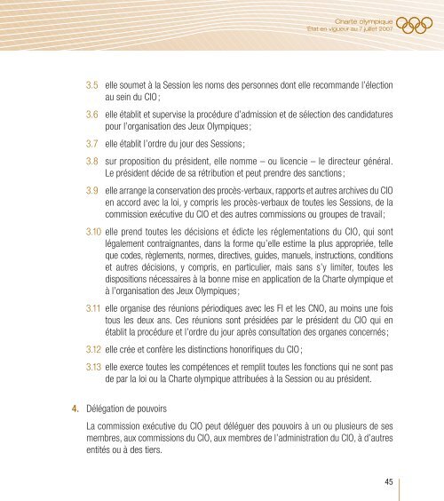 charte olympique - ComitÃ© National Olympique et Sportif FranÃ§ais
