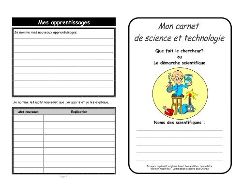 Carnet du scientifique.pub - Science en ligne